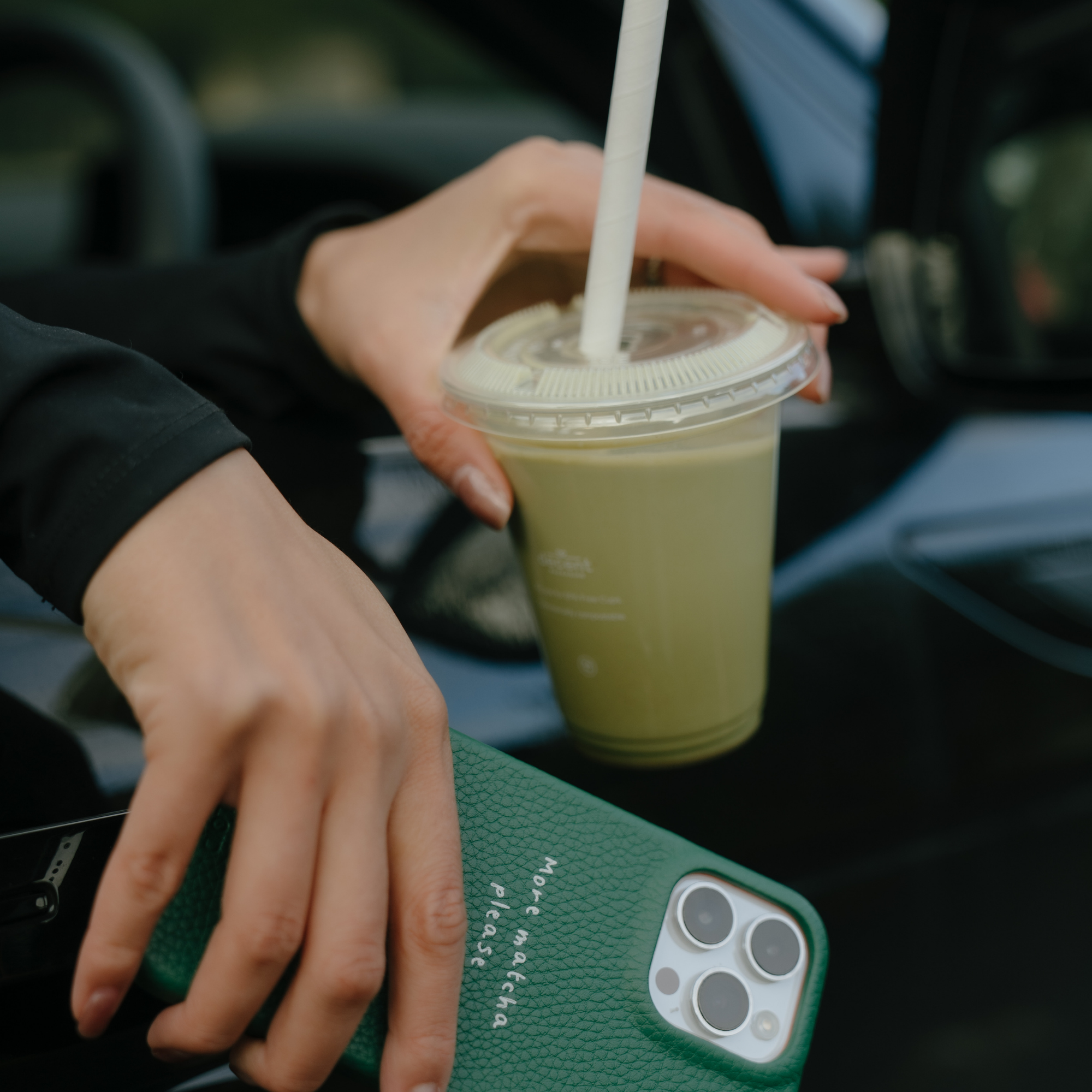 Funda iPhone 16 PRO Green "More matcha please"
