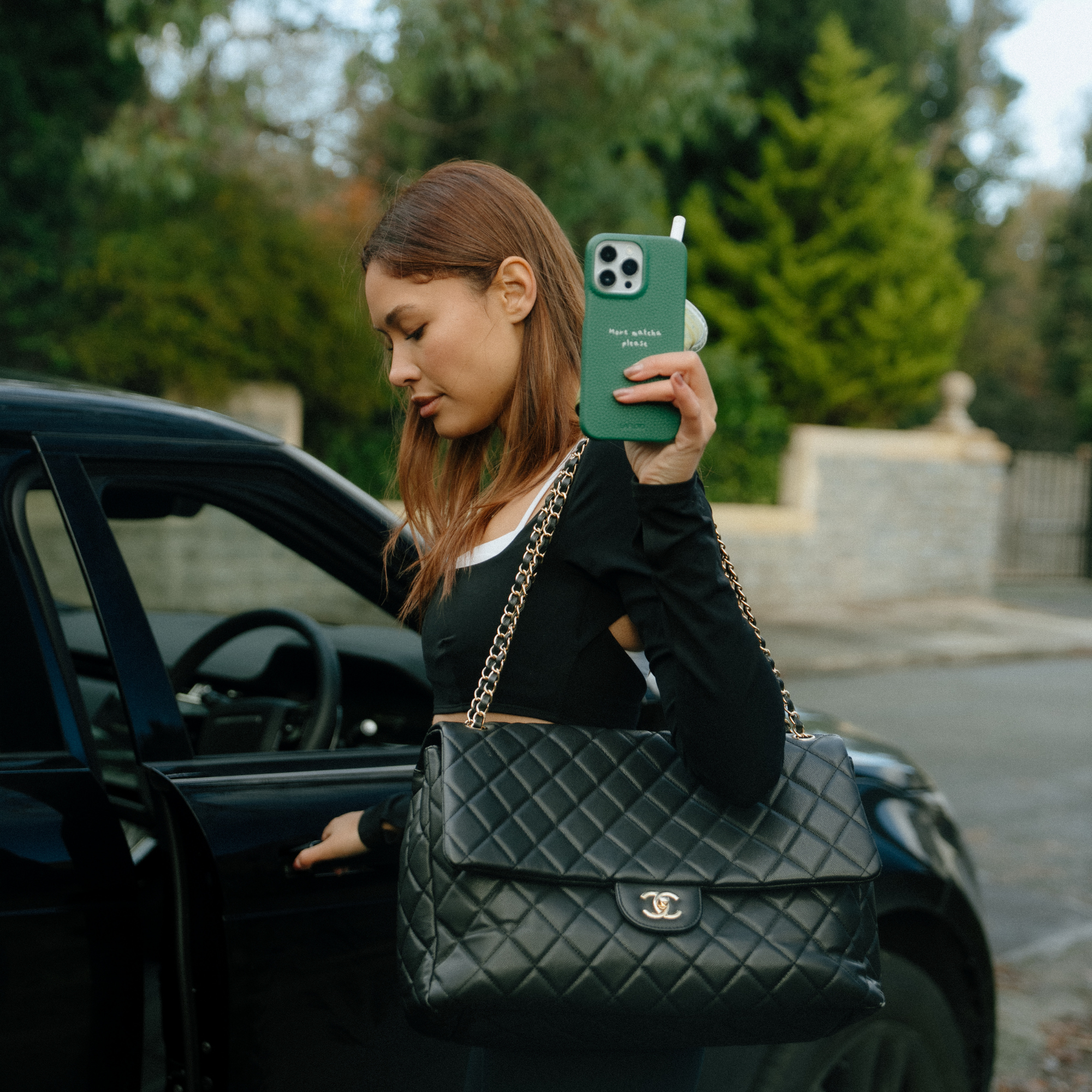 Funda iPhone 17 Air Green "More matcha please"