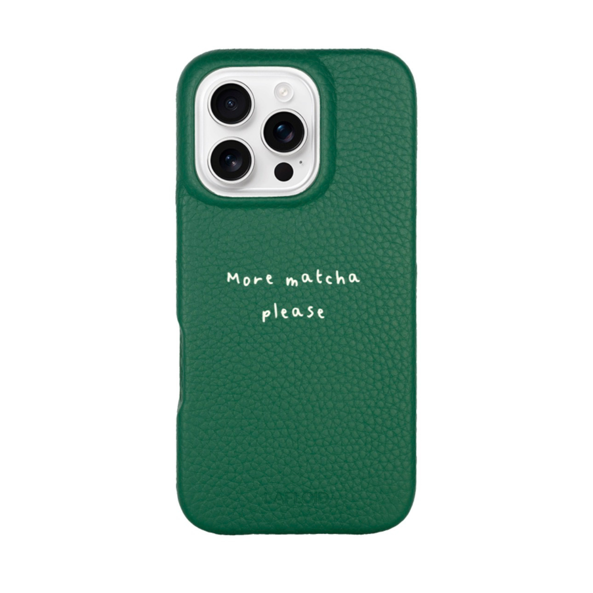 Funda iPhone 16 PRO Green "More matcha please"