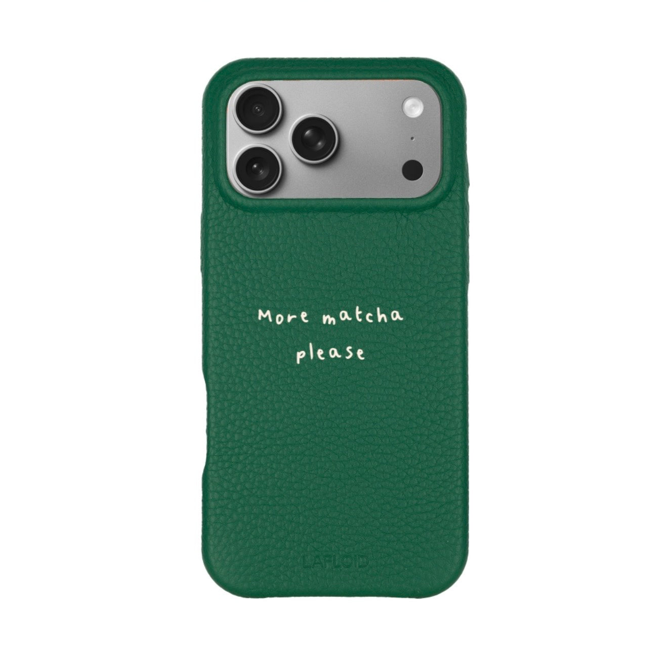 iPhone 17 PRO Case Green "More matcha please" + Ceremonial Matcha