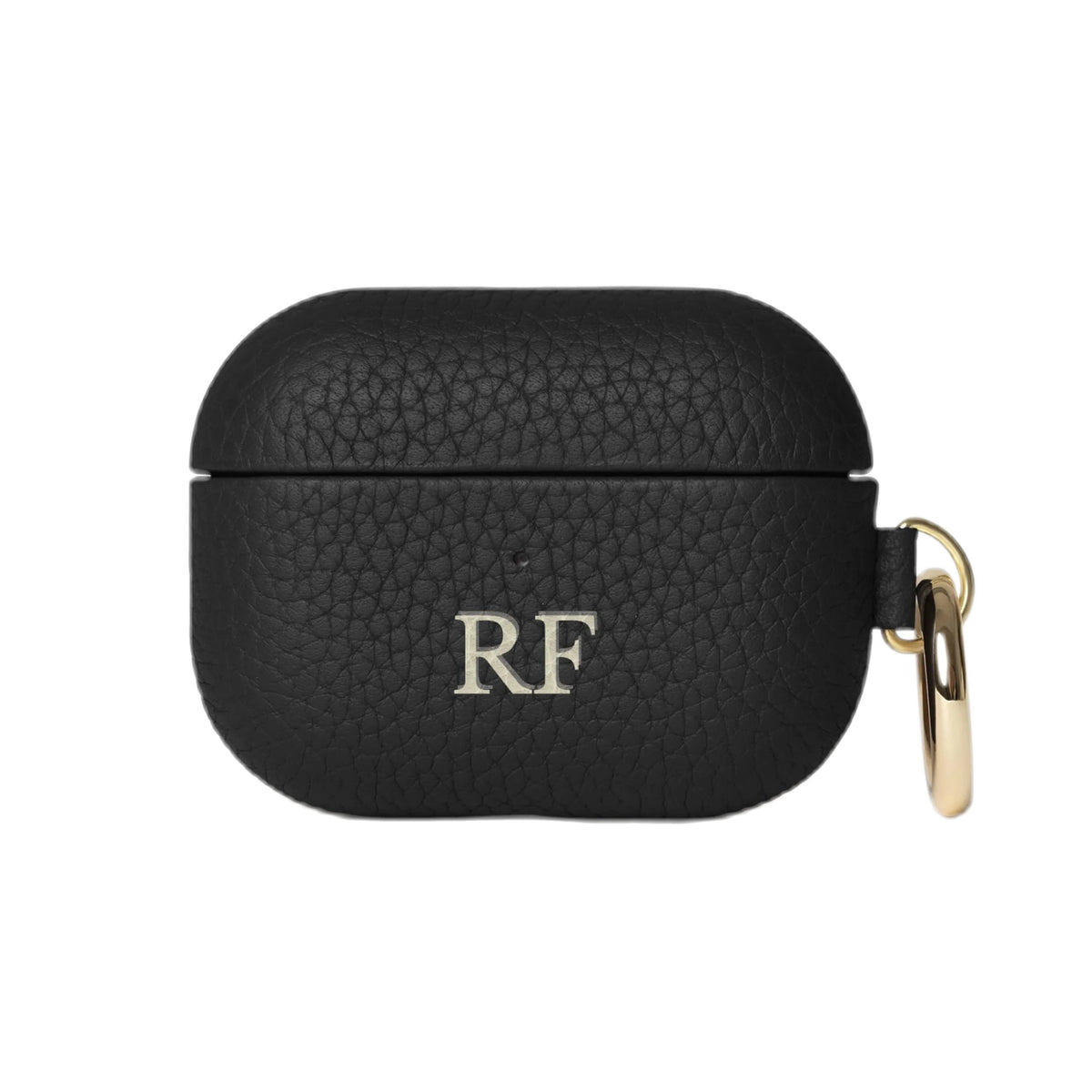 Funda de piel AirPods Pro Black LAFLOID sobre fondo blanco