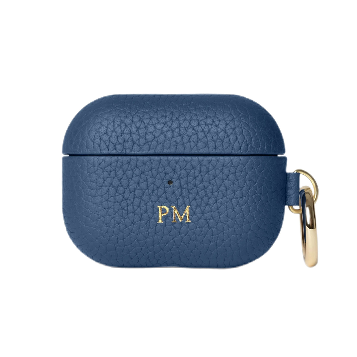 Funda de piel AirPods Pro 2 Denim LAFLOID sobre fondo blanco
