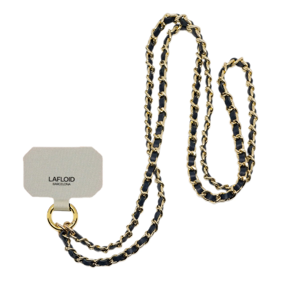 Cadena para móvil LAFLOID Denim sobre fondo blanco