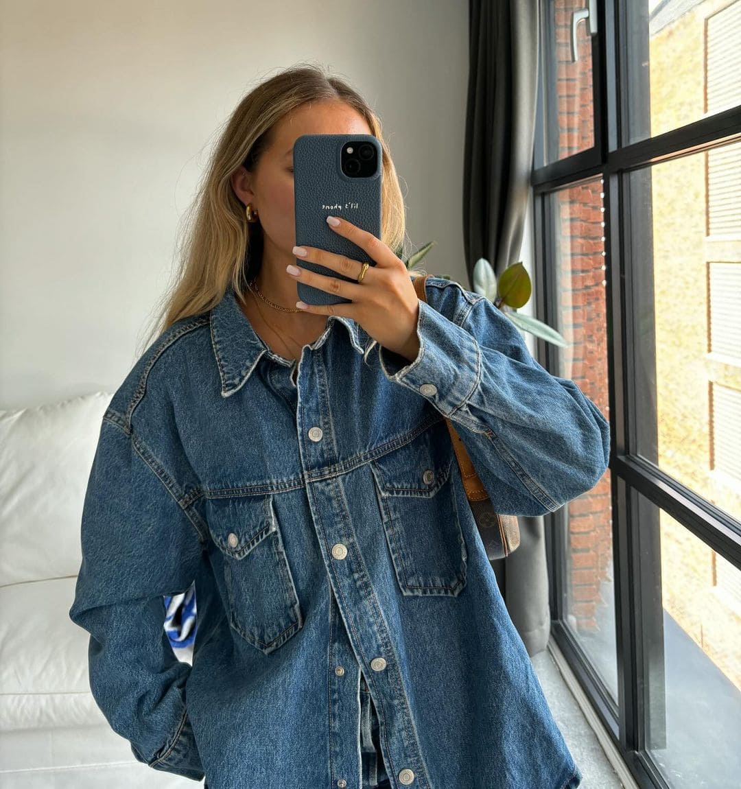 Iphone 15 PRO Case Denim