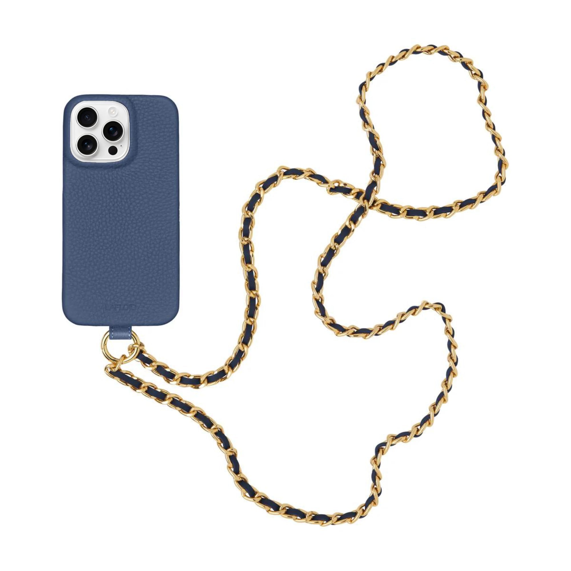 Funda iPhone 15 Pro Colgante Denim