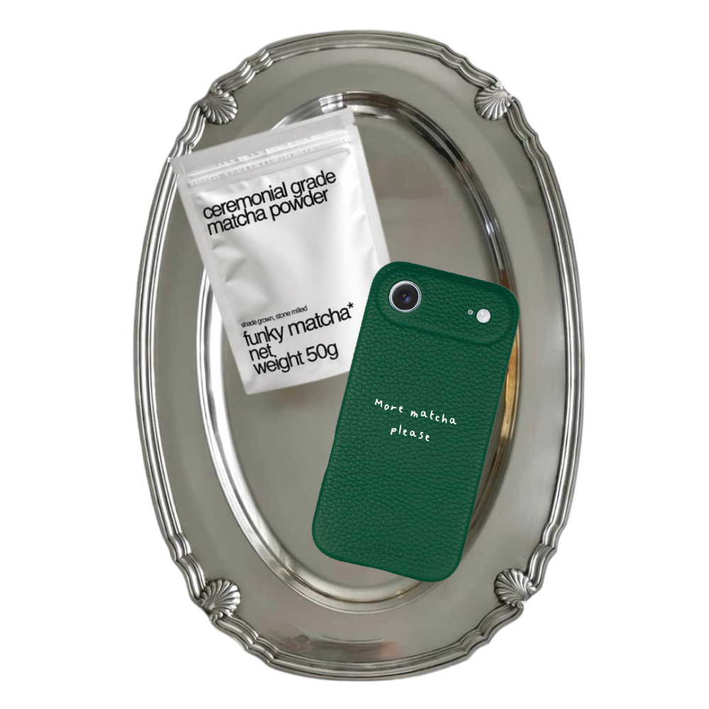 iPhone 17 Air Case Green "More matcha please"