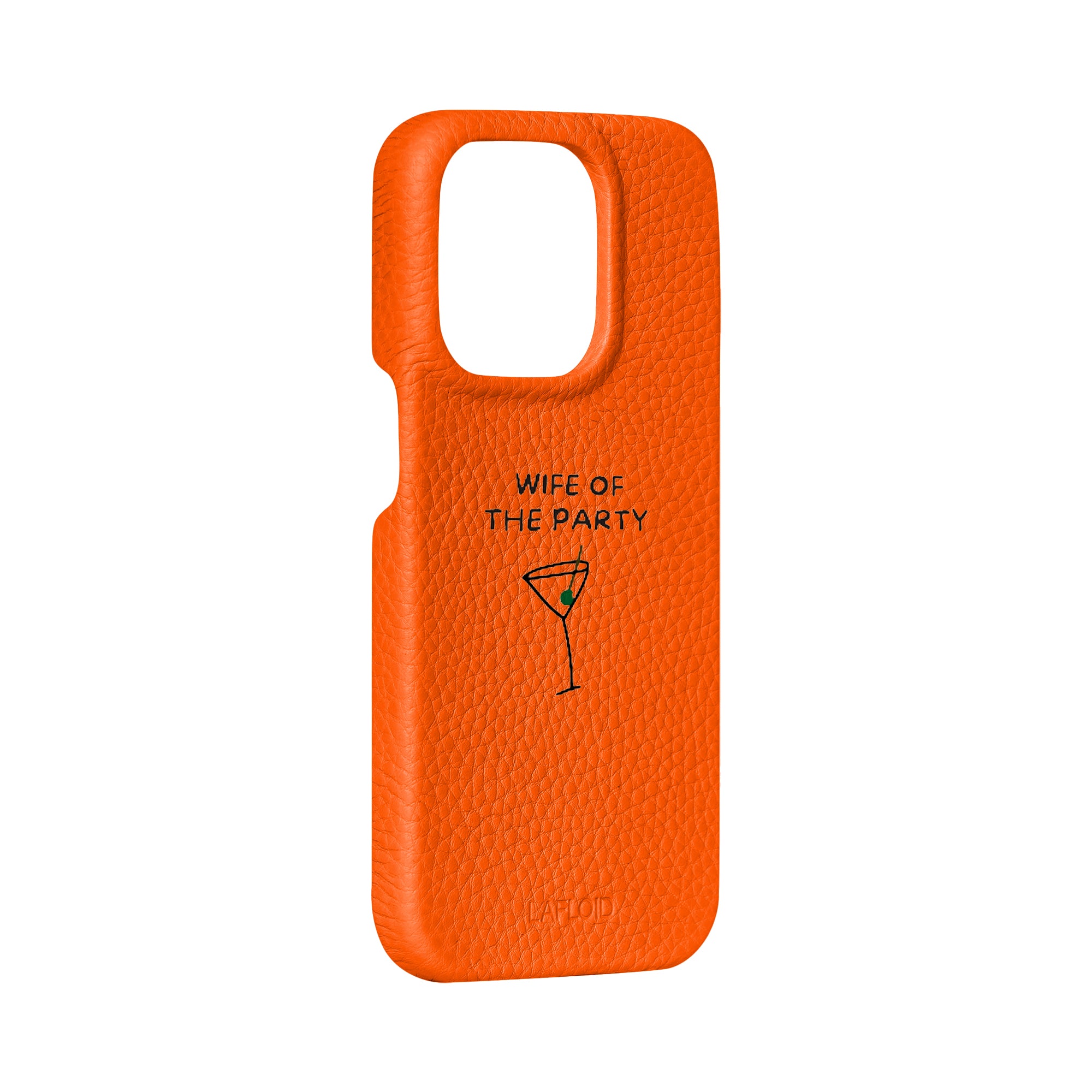 Funda Wife of the party (negro) - Orange