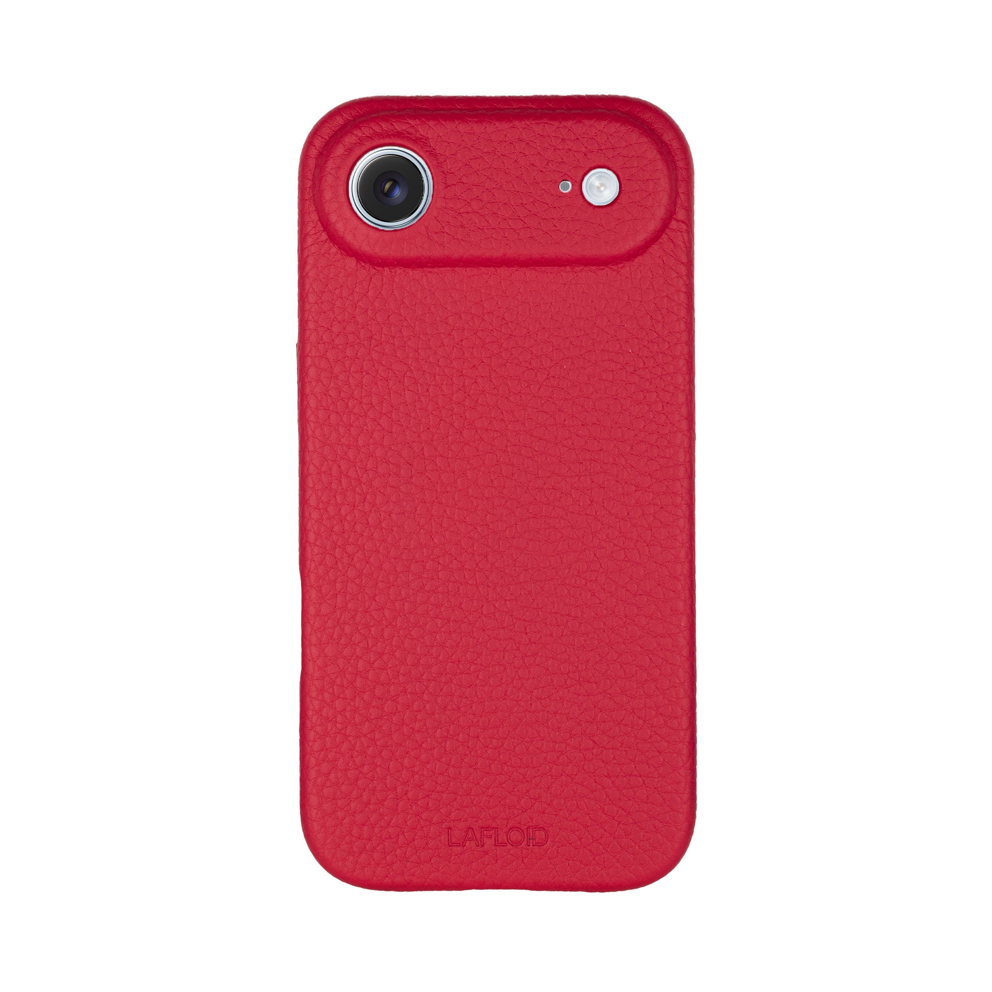 Personalized Leather iPhone 17 Air Case – Hot Pink | Lafloid