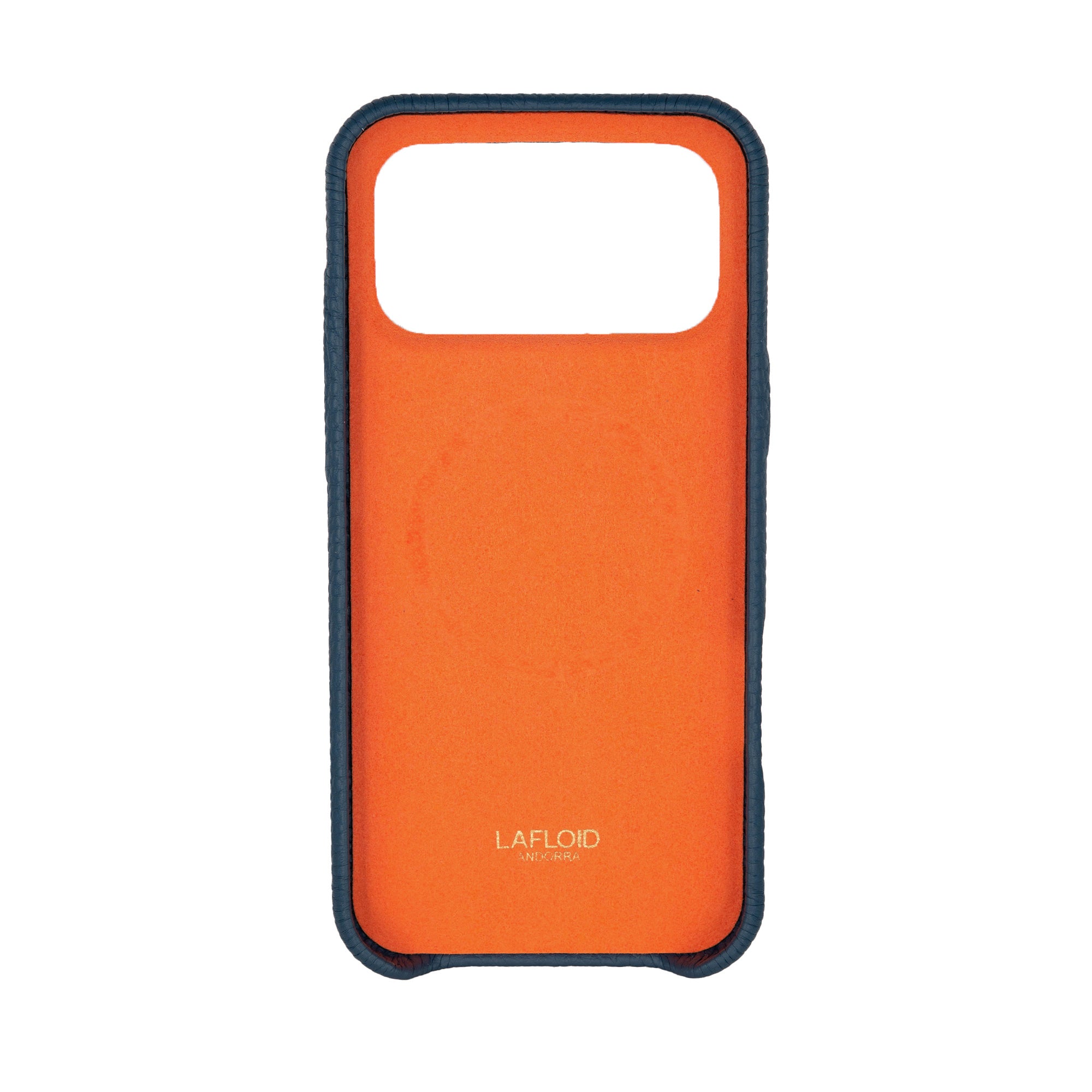 Personalized Leather iPhone 17 Pro Case – Denim | Lafloid