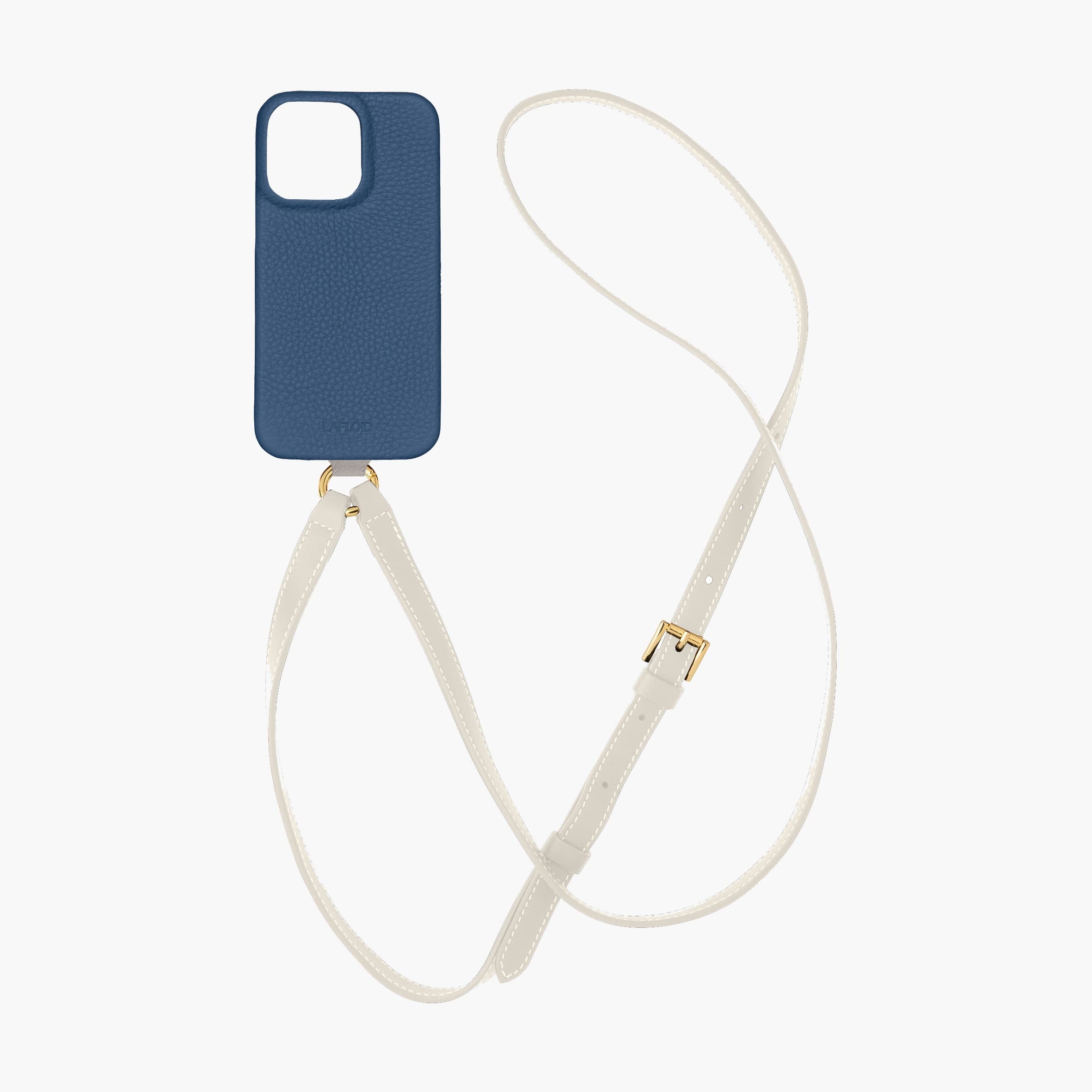 Pack Funda iPhone 14 PRO MAX Colgante + Leather Strap Navy Blue