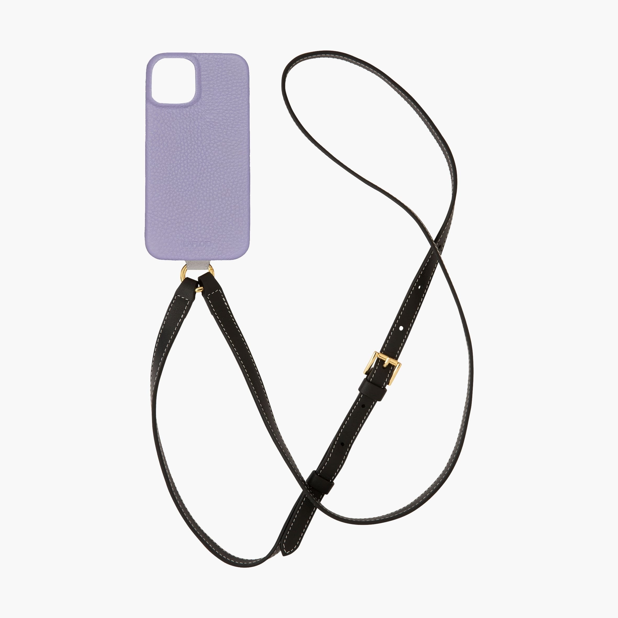 Pack Funda iPhone 14 Plus Colgante + Leather Strap Lilac